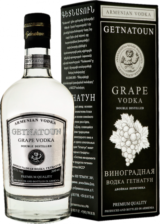 "ВИНОГРАДНАЯ ВОДКА ГЕТНАТУН" /"GETNATOUN GRAPE VODKA"/ 0,5
