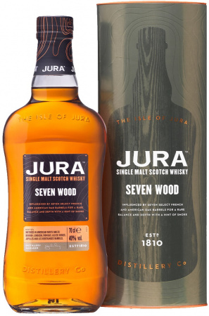 Виски шотландский односолодовый "Джура Сэвен Вуд"/ Single malt scotch whisky "Jura Seven Wood"